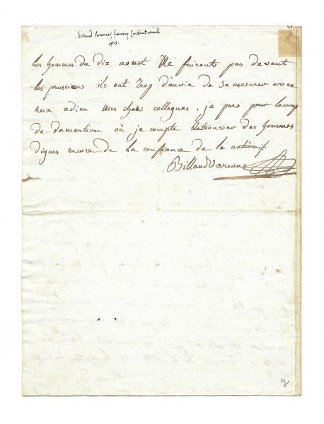 BILLAUDVARENNE, JacquesNicolas (17561819) Le Manuscrit Français