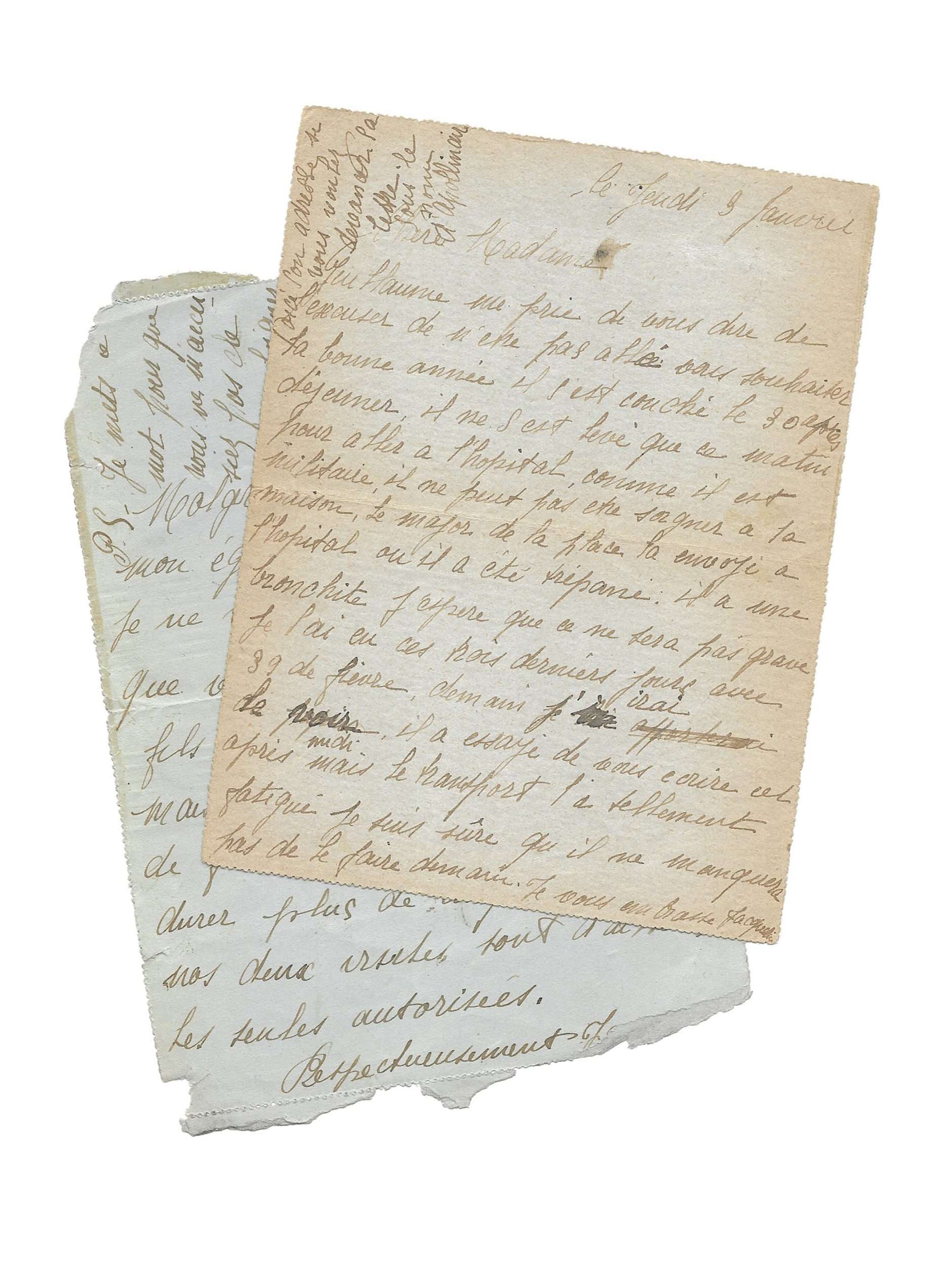 APOLLINAIRE, Jacqueline, born Kolb (18911967) Le Manuscrit Français