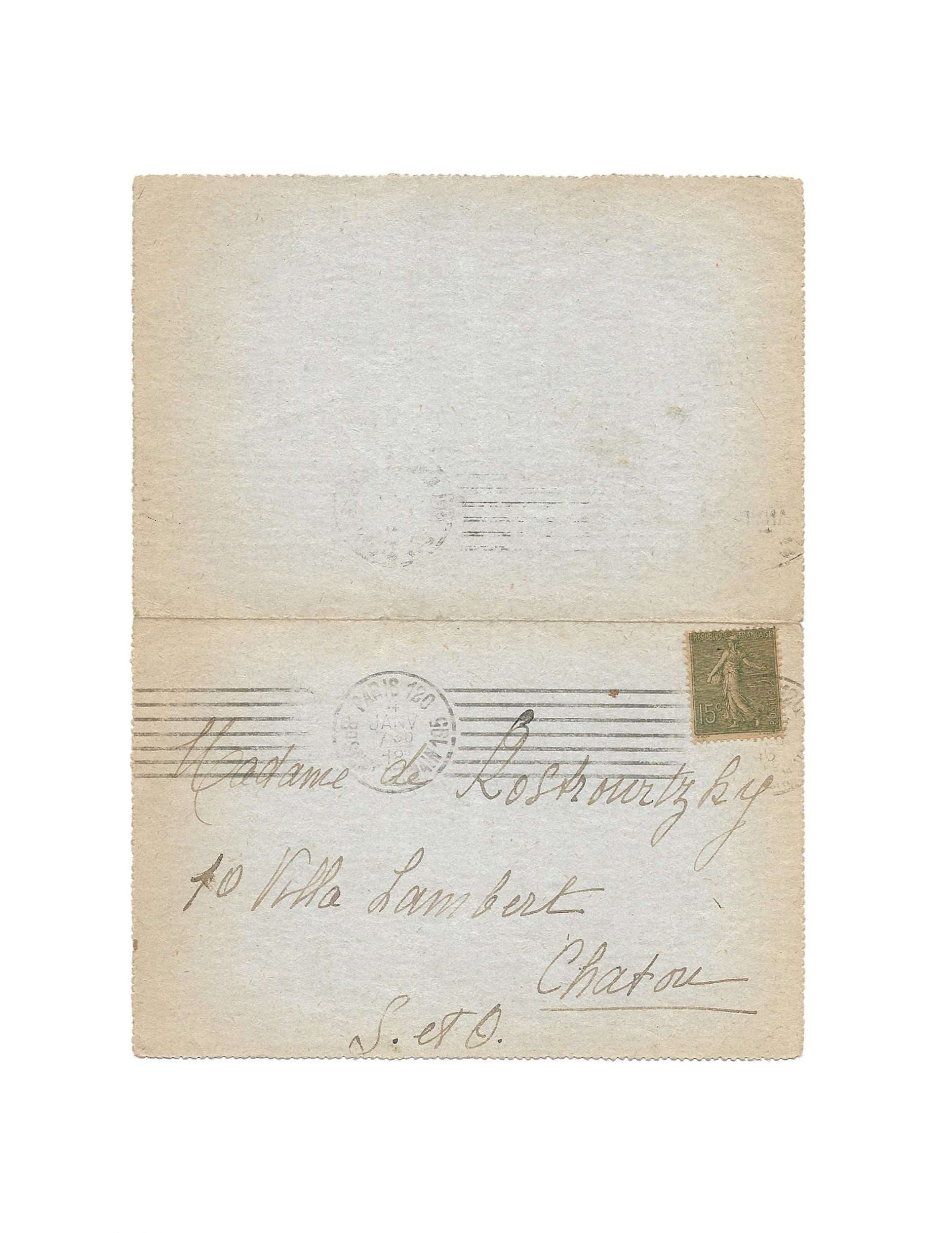 APOLLINAIRE, Jacqueline, née Kolb (18911967) Le Manuscrit Français