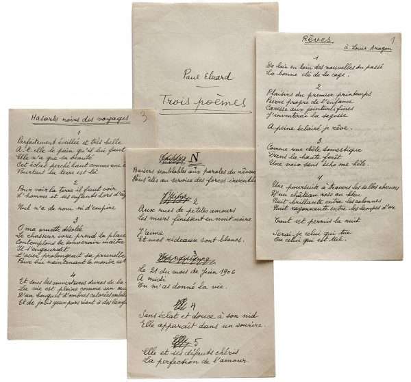 ÉLUARD, Paul (1895-1952) | Le Manuscrit FrançaisLe Manuscrit Français